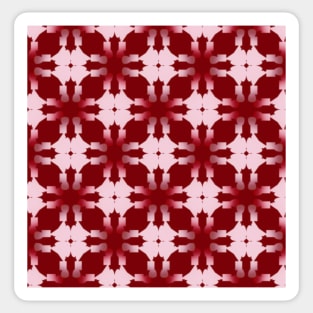 Trendy maroon and cream colour pattern Sticker